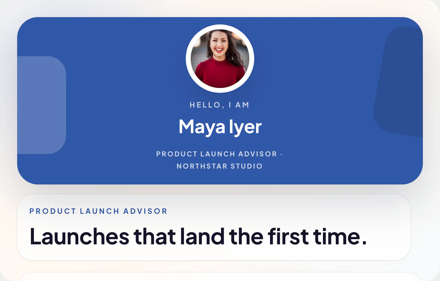 Mosaic Portfolio at desktop width
