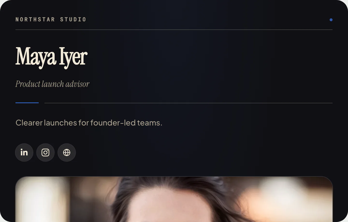 Feature at desktop width