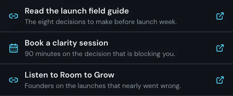 The links that matter block on Futuristic