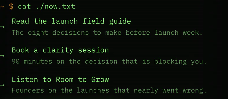 The links that matter block on Terminal