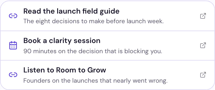 The links that matter block on Vibrant