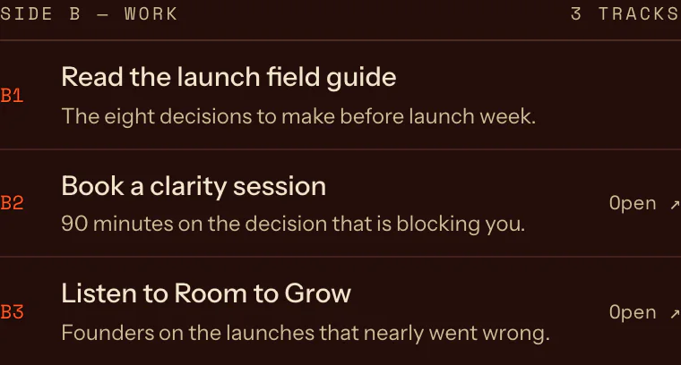 The links that matter block on Side A