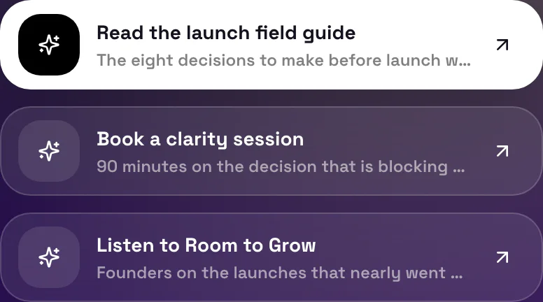 The links that matter block on Signal Stack