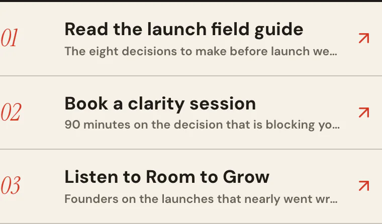 The links that matter block on Print Shop