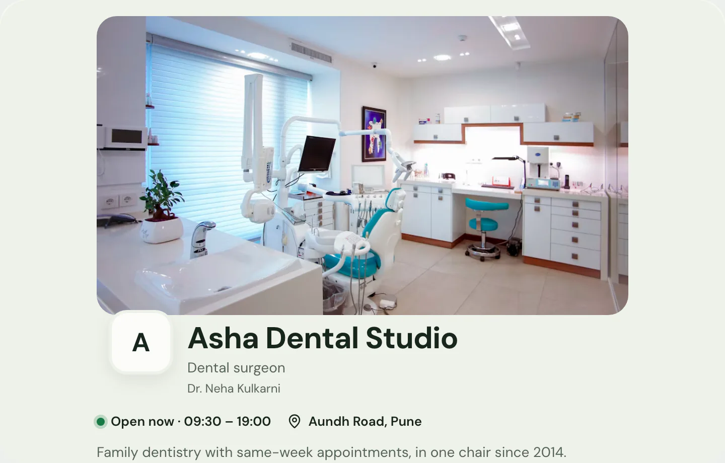 Medical / Clinic at desktop width