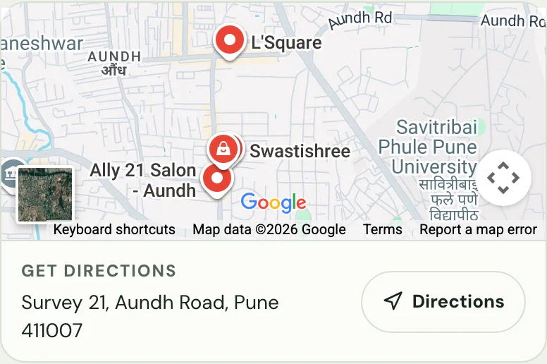 The location and directions block on Medical / Clinic