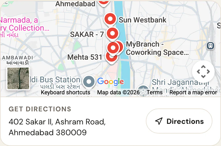 The location block on Professional Services