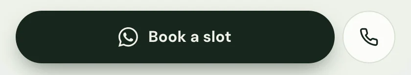 The book a slot on whatsapp block on Salon + Spa